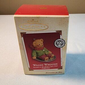 Wendy Whosh Hallmark Keepsake Ornament handcrafted 2002 2nd in the Snow Cub Club